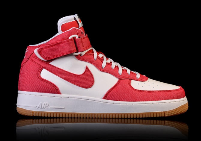 buty nike air force 1 mid 07 university red buty nike air force 1 mid 07 university red