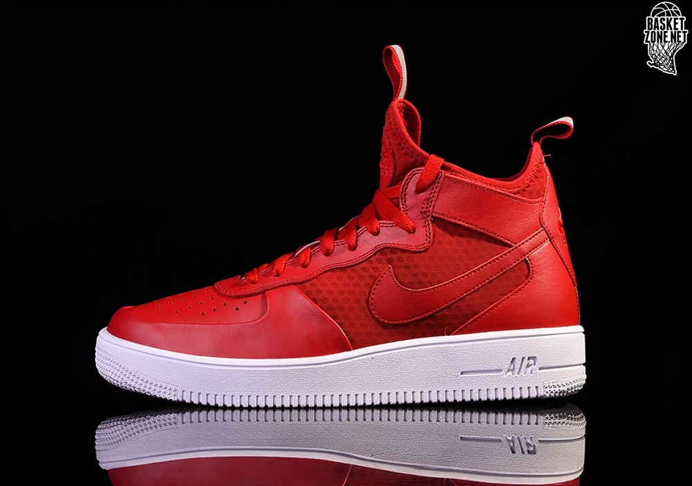 NIKE AIR FORCE 1 ULTRAFORCE MID GYM RED 