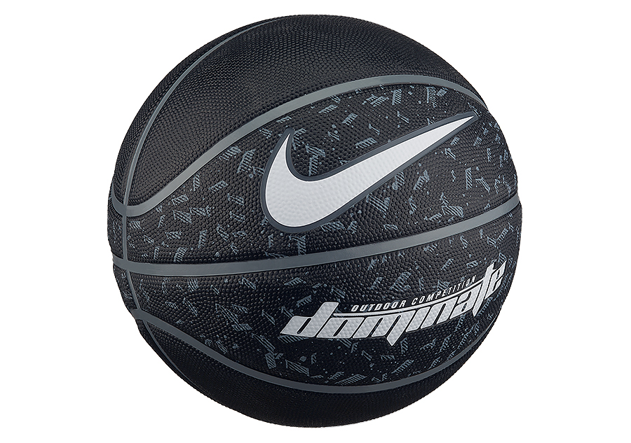 NIKE DOMINATE SIZE 7 BASKETBALL BLACK DARK GREY