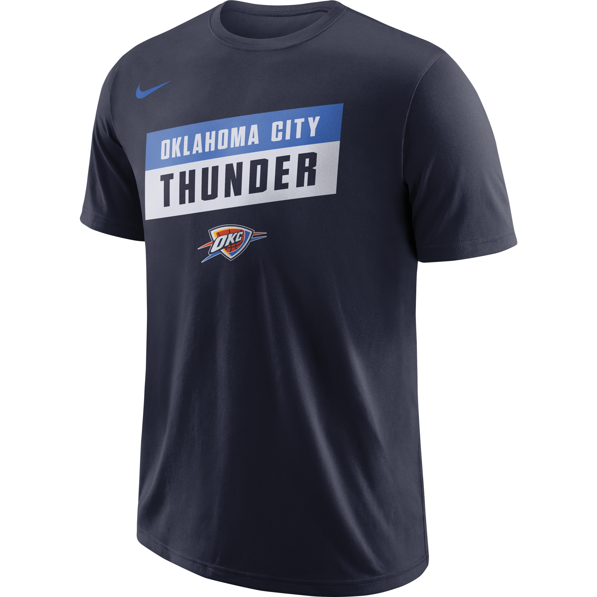NIKE NBA OKLAHOMA CITY THUNDER DRY TEE COLLEGE NAVY