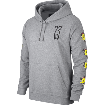 NIKE AIR JORDAN SPORTSWEAR LAST SHOT HOODIE CARBON HEATHER