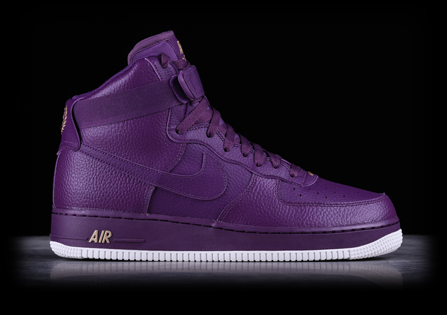 purple nike air high tops