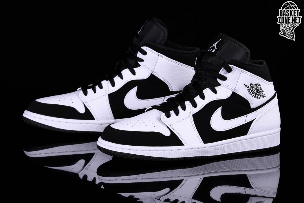 nike air jordan 1 retro mid gs tuxedo