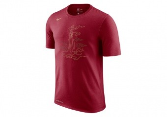 NIKE NBA HOUSTON ROCKETS DRY TEE TEAM CRIMSON