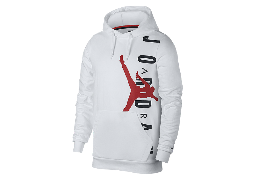 NIKE AIR JORDAN JUMPMAN AIR LIGHTWEIGHT HOODIE WHITE