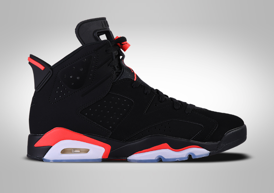 本物 6 JORDAN AIR NIKE RETRO (GS) INFRARED BLACK シューズ(男性用)