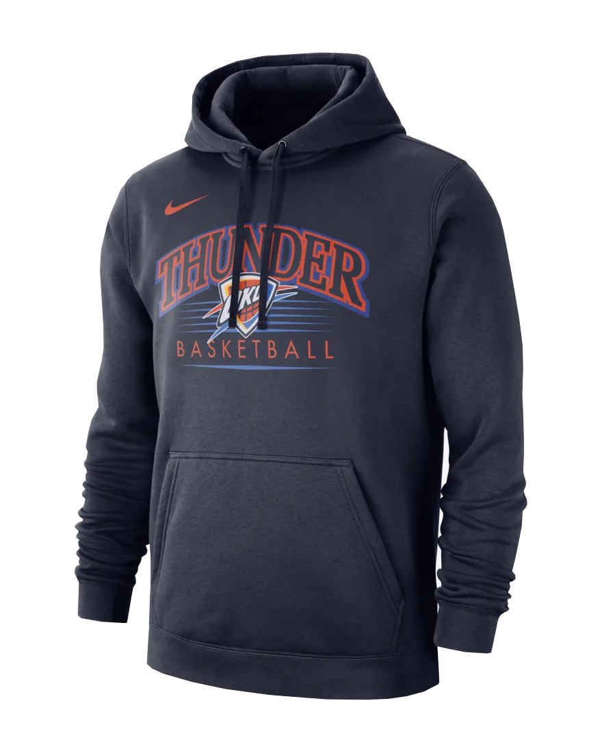 NIKE NBA OKLAHOMA CITY THUNDER CREST HOODY COLLEGE NAVY