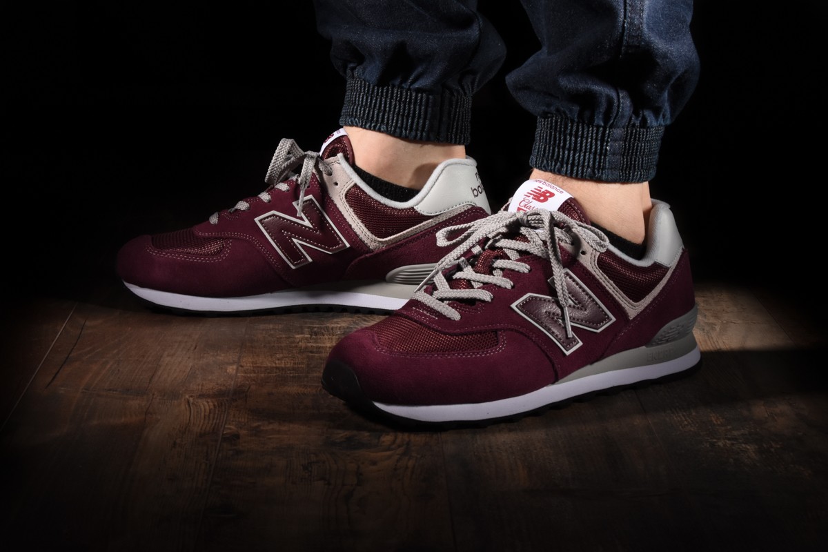 new balance 574 burgundy