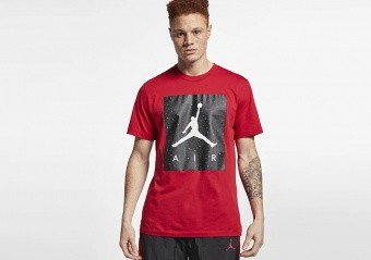 NIKE AIR JORDAN POOLSIDE TEE GYM RED