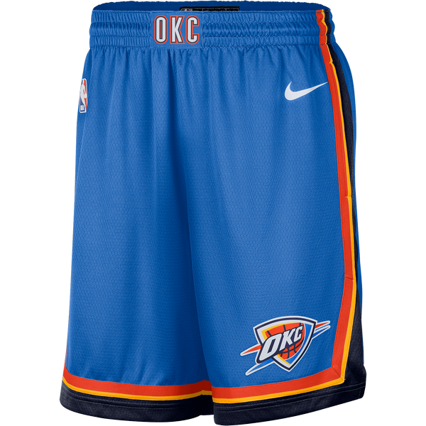 NIKE NBA OKLAHOMA CITY THUNDER SWINGMAN ROAD SHORTS SIGNAL BLUE