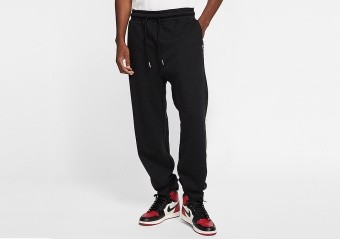 NIKE AIR JORDAN BLACK CAT FLEECE PANTS BLACK