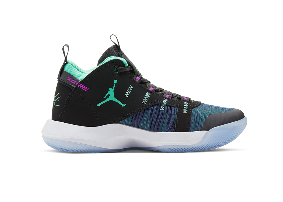 Air jordan jumpman shop 2020 black green glow