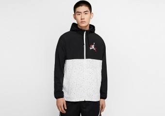 NIKE AIR JORDAN JUMPMAN CLASSICS WINDWEAR JACKET BLACK