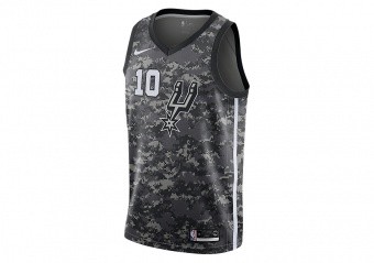 NIKE NBA SAN ANTONIO SPURS DEMAR DEROZAN CITY EDITION SWINGMAN JERSEY BLACK