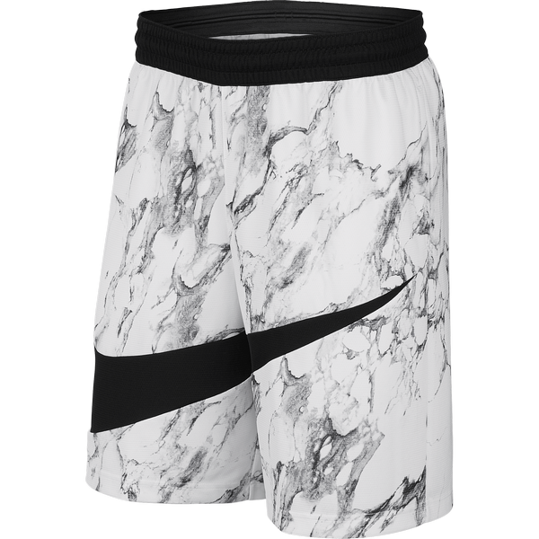 NIKE DRI-FIT HBR MARBLE SHORTS WHITE