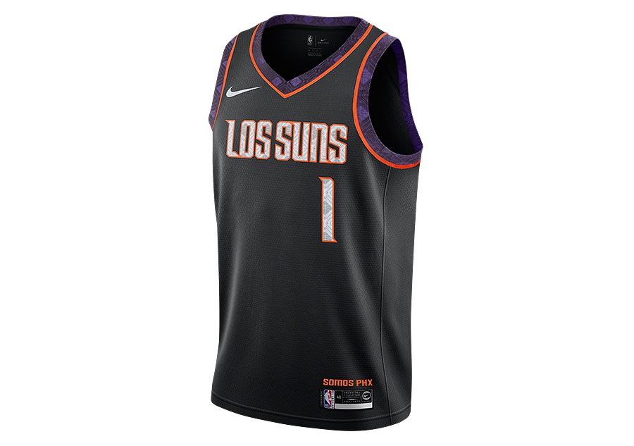 Devin Booker #1 Phoenix Suns Basketball jerseys la vallée City Edition Noir 