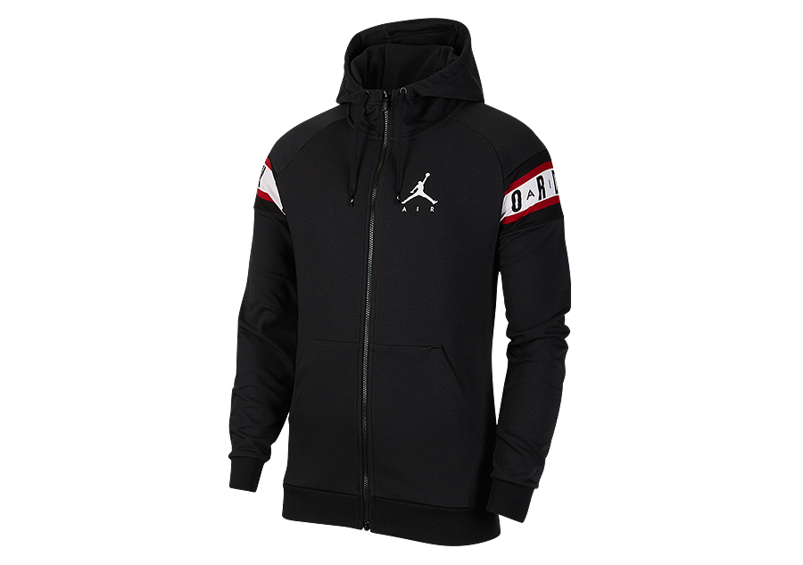 NIKE AIR JORDAN JUMPMAN AIR HBR HOODIE BLACK