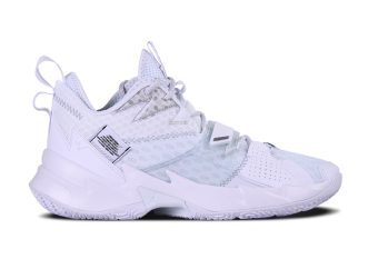 NIKE AIR JORDAN WHY NOT ZER0.3 WHITE METALLIC SILVER R. WESTBROOK