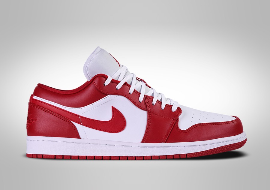 retro 1 low red and white