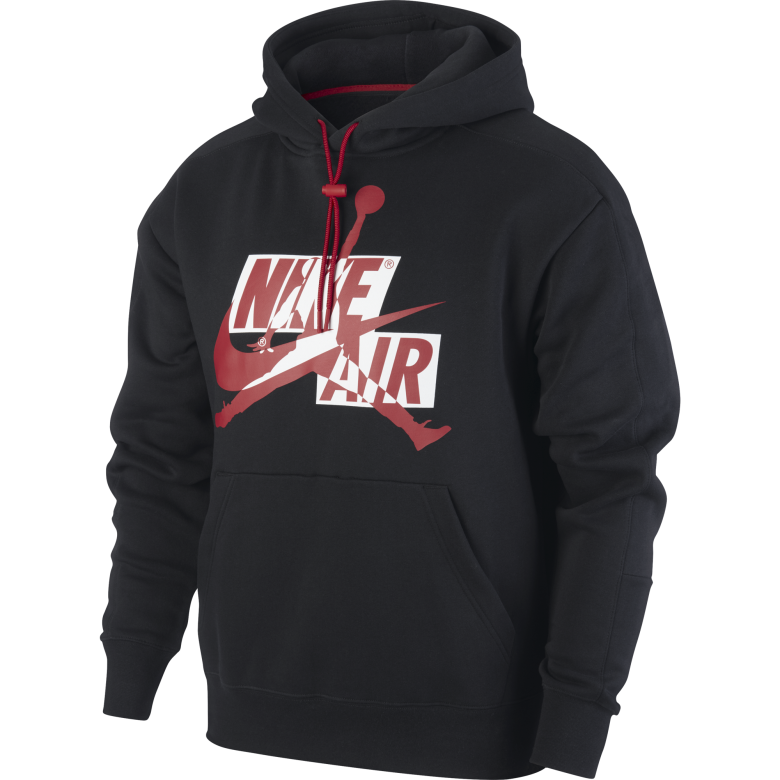 Nike air jordan jumpman classics fleece pullover hoodie black cheap