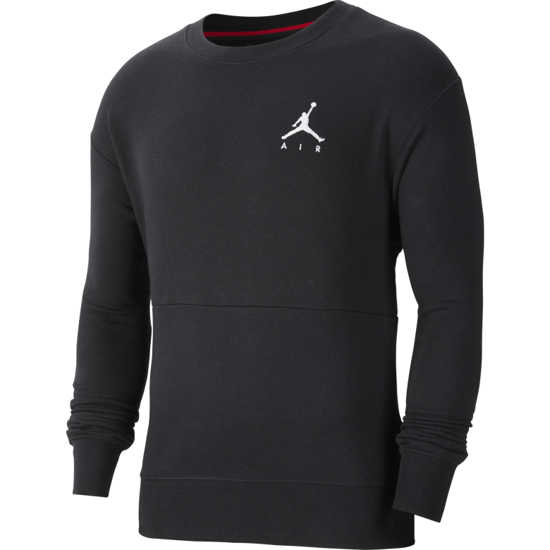 NIKE AIR JORDAN JUMPMAN AIR FLEECE CREW BLACK for 50.00 kicksmaniac