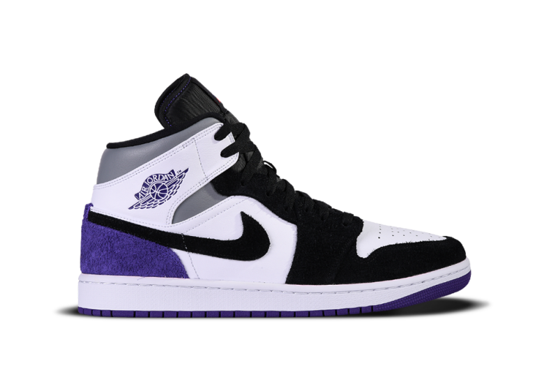 NIKE AIR JORDAN 1 RETRO MID SE GS COURT PURPLE