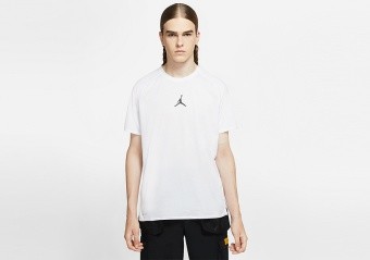 NIKE AIR JORDAN TRAINING TOP WHITE