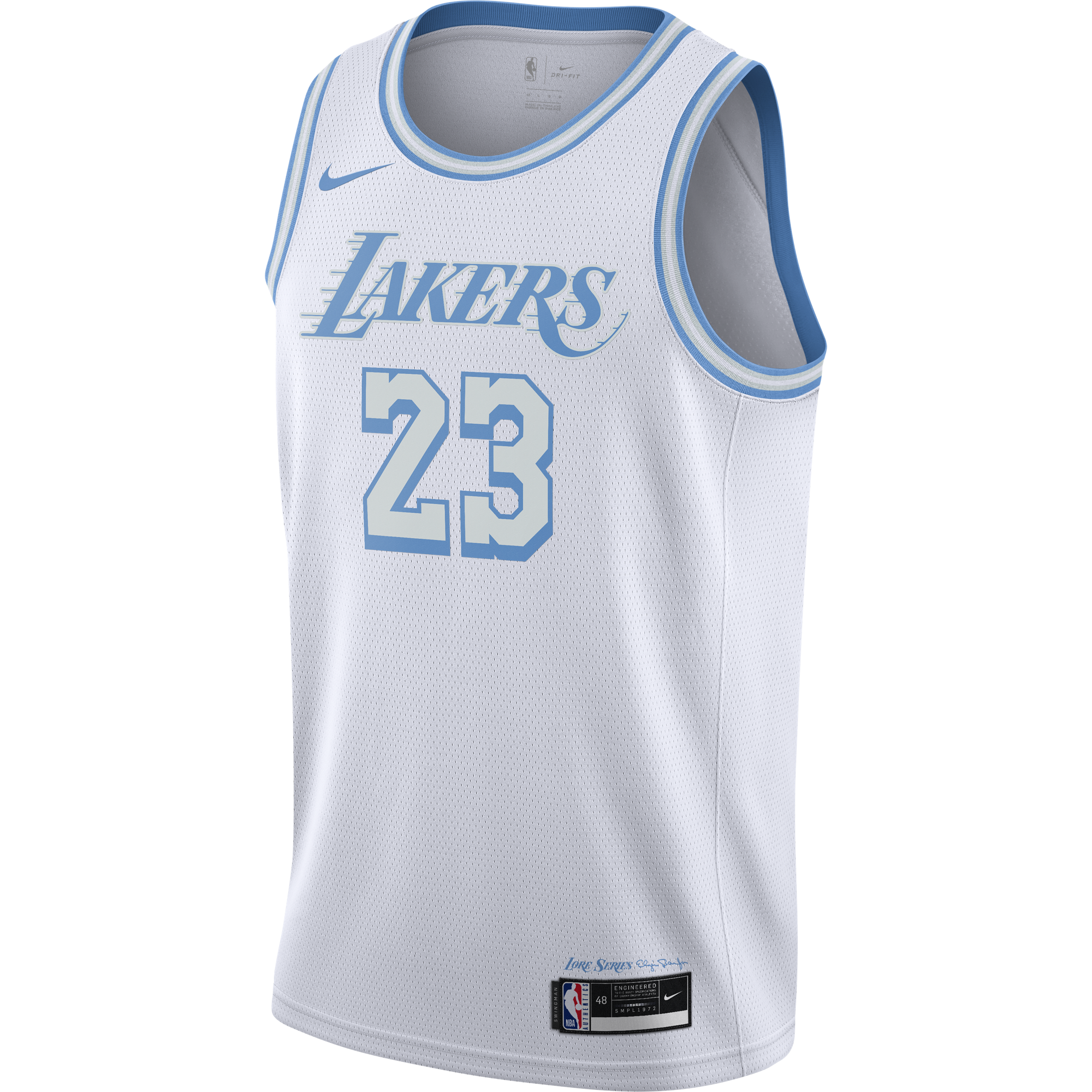 Lakers AUTHENTIC 2021 City Edition Lebron NBA Jersey 