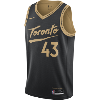 City Edition 2019-2020 Toronto Raptors Black #43 NBA Jersey,Toronto Raptors