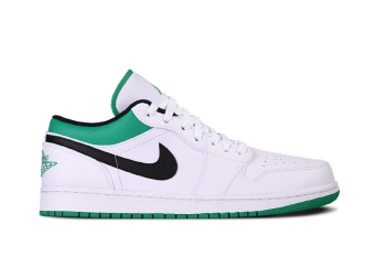 NIKE AIR JORDAN 1 RETRO LOW WHITE LUCKY GREEN