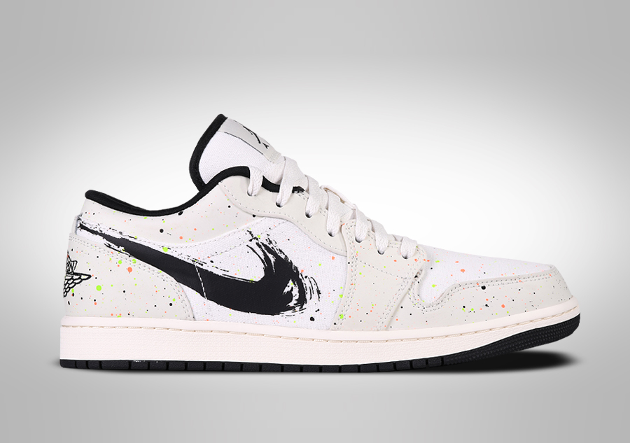 ナイキ　NIKE AIR JORDAN 1 LOW NIKE AIR JORDAN 1 RETRO LOW SE BRUSHSTROKE SWOOSH PAINT SPLATTER