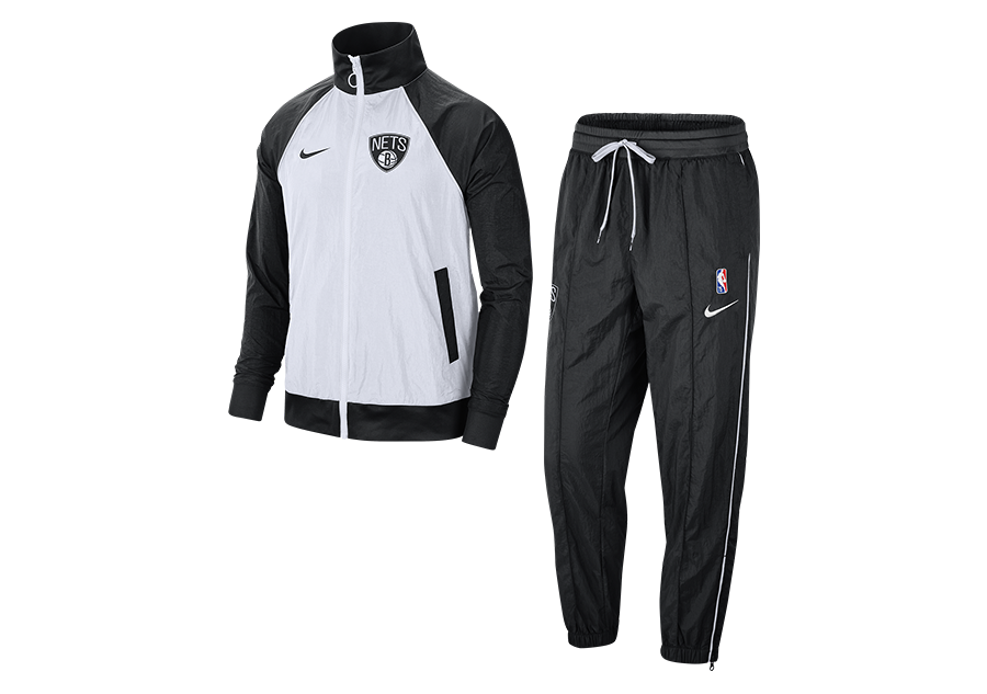 NIKE NBA BROOKLYN NETS TRACKSUIT COURTSIDE 75 BLACK/WHITE