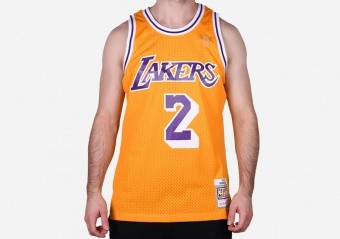 MITCHELL & NESS SWINGMAN JERSEY LOS ANGELES LAKERS - DEREK FISHER