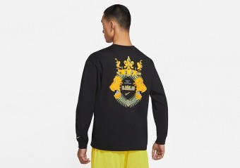 NIKE LEBRON JAMES LION MAX90 LONG SLEEVE TEE BLACK