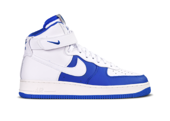 NIKE AIR FORCE 1 HIGH '07 LV8 NBA 75th ANNIVERSARY ROYAL WHITE