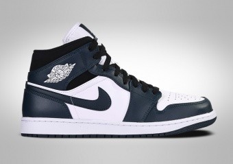 Air jordan 1 mid navy blue best sale