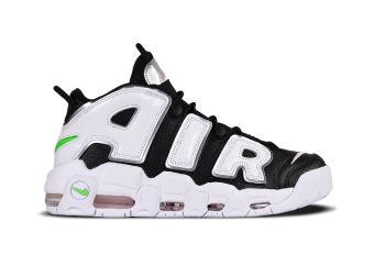 NIKE AIR MORE UPTEMPO 96 OG BLACK WHITE GREEN SCOTTIE PIPPEN for 155.00 kicksmaniac