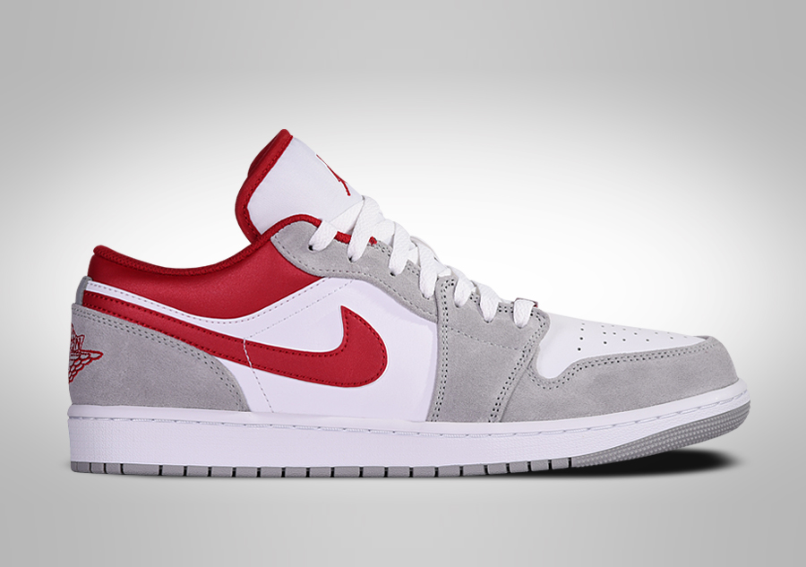 国内配送 NIKE AIR JORDAN 1 LOW BLACK /L.SMOKE GREY-GYM RED Nike Air Jordan 1 Low Black Light Smoke Grey Gym Red 553558