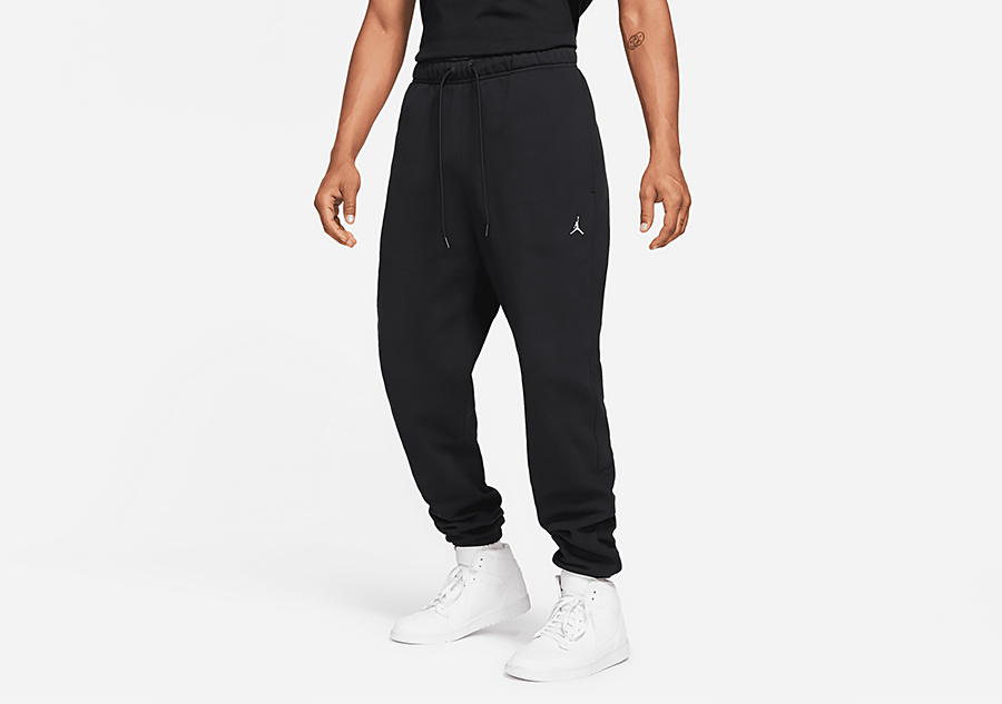 ★★Nike★★ Jordan Essential Print Fleece Pants M Sail Blac NIKE_AIR_JORDAN_ESSENTIALS_FLE