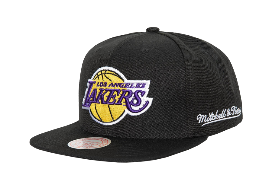 MITCHELL & NESS ENGLISH DROPBACK SNAPBACK NBA LOS ANGELES LAKERS