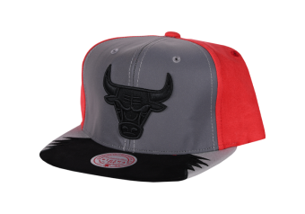 Chicago Bulls Hat Snapback Gray/Black Mitchell & Ness