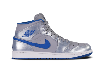 NIKE AIR JORDAN 1 RETRO MID SPACE GREY BLUE