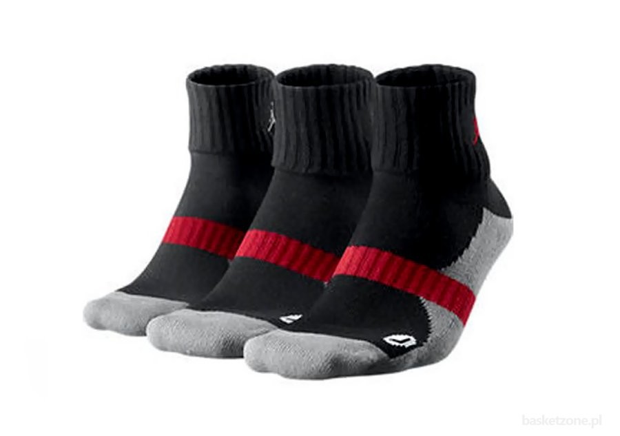 NIKE AIR JORDAN 3 PACK LOW QUARTER SOCKS