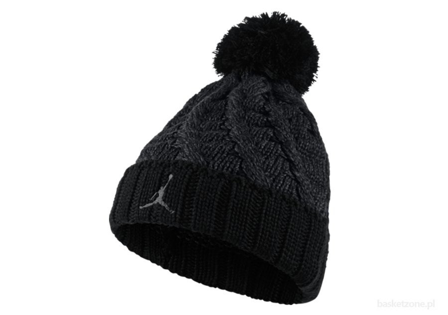 NIKE AIR JORDAN JUMPMAN CABLE BEANIE BLACK